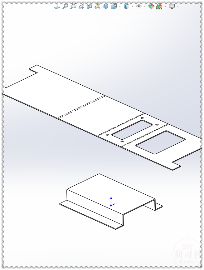 用SolidWorks把立方体转换成钣金机箱26.png