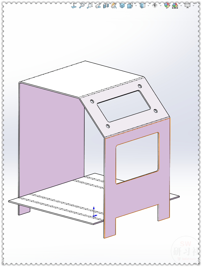 用SolidWorks把立方体转换成钣金机箱28.png