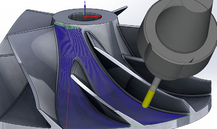 SolidCAM 5轴联动铣削加工