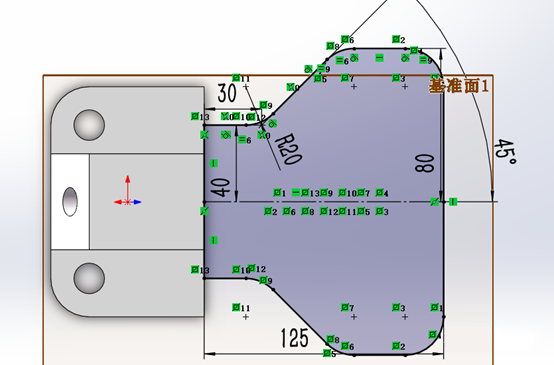 SOLIDWORKS基准面上绘制草图