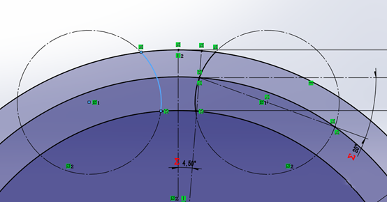 solidworks方程式齿轮齿弧线部分